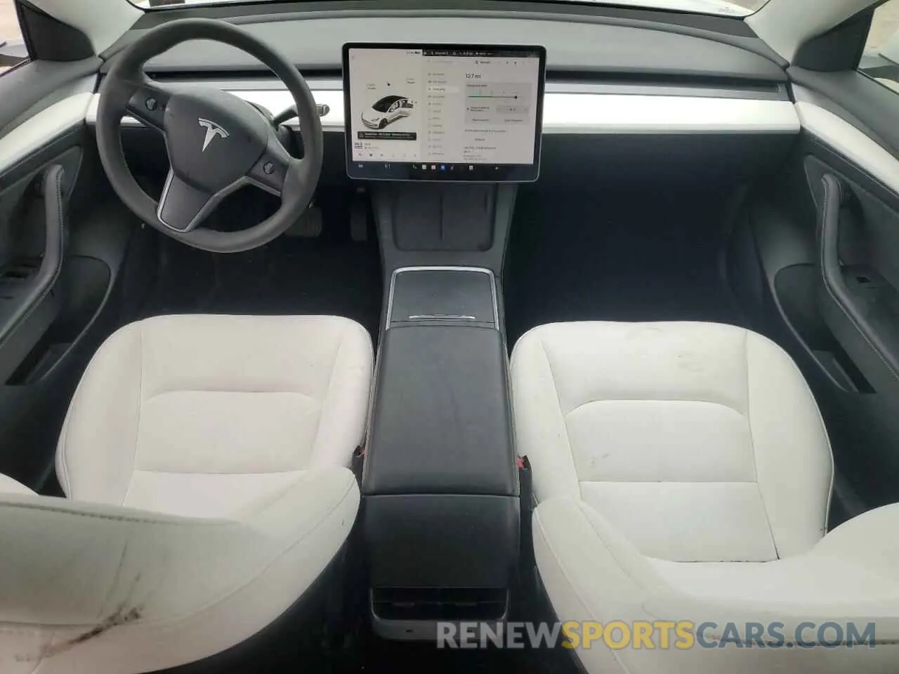8 Photograph of a damaged car 5YJ3E1EB4NF155108 TESLA MODEL 3 2022