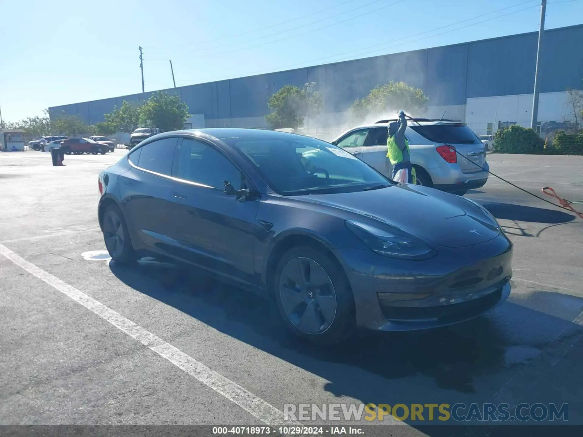 1 Photograph of a damaged car 5YJ3E1EB4NF171860 TESLA MODEL 3 2022
