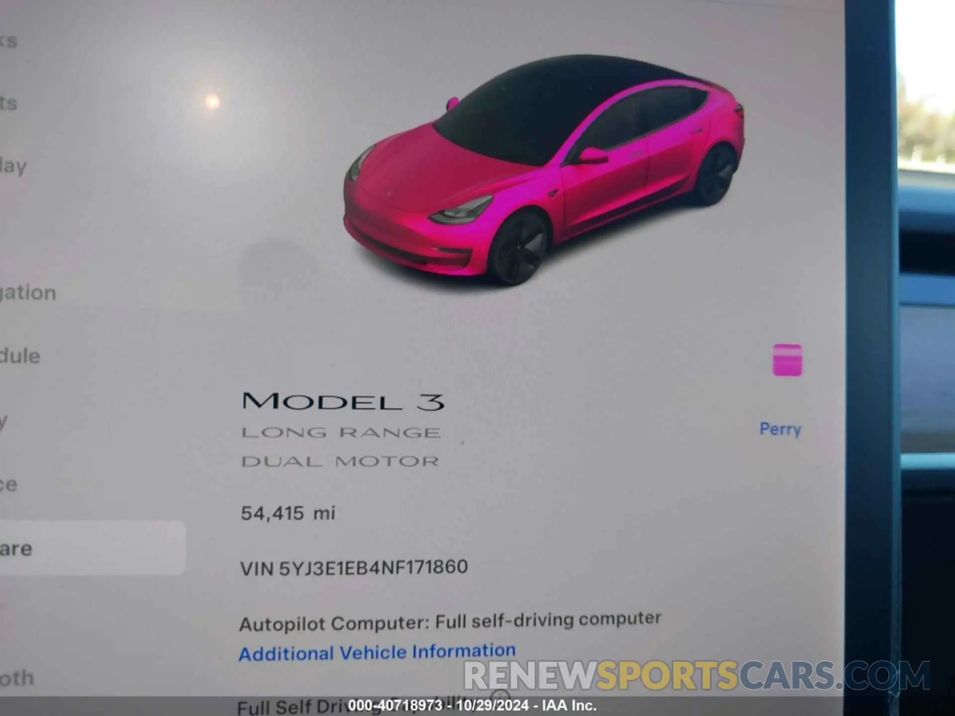 7 Photograph of a damaged car 5YJ3E1EB4NF171860 TESLA MODEL 3 2022