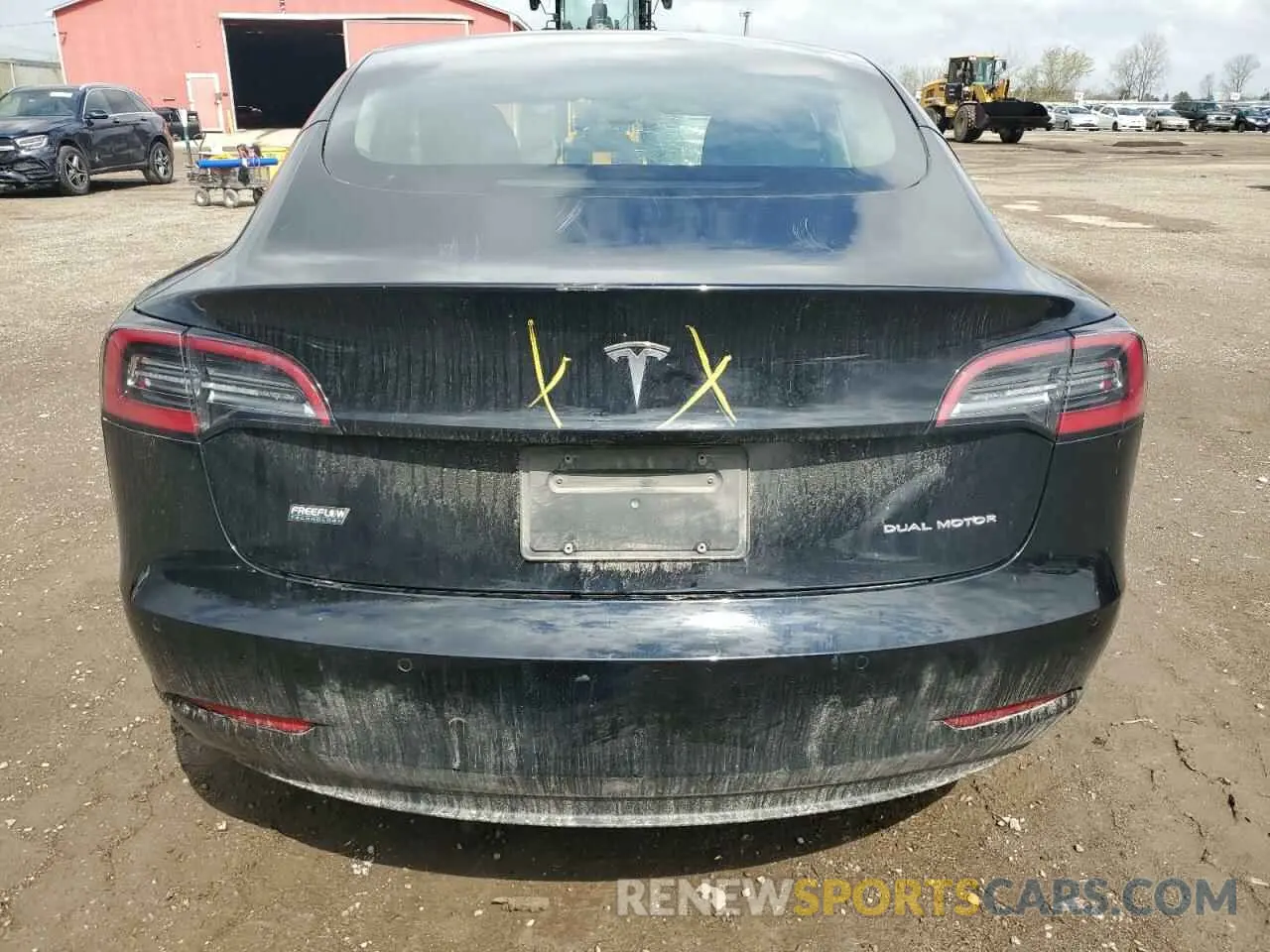 6 Photograph of a damaged car 5YJ3E1EB4NF179697 TESLA MODEL 3 2022