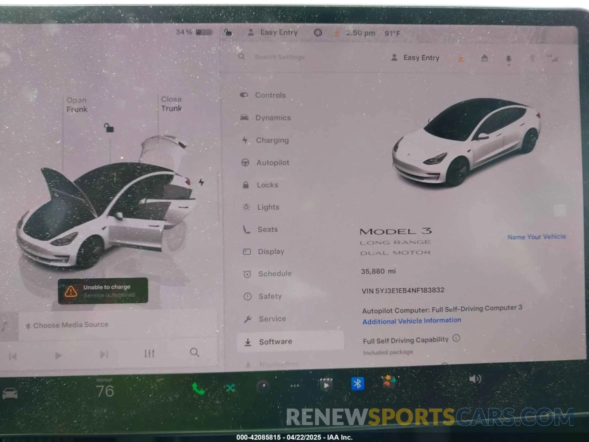 7 Photograph of a damaged car 5YJ3E1EB4NF183832 TESLA MODEL 3 2022