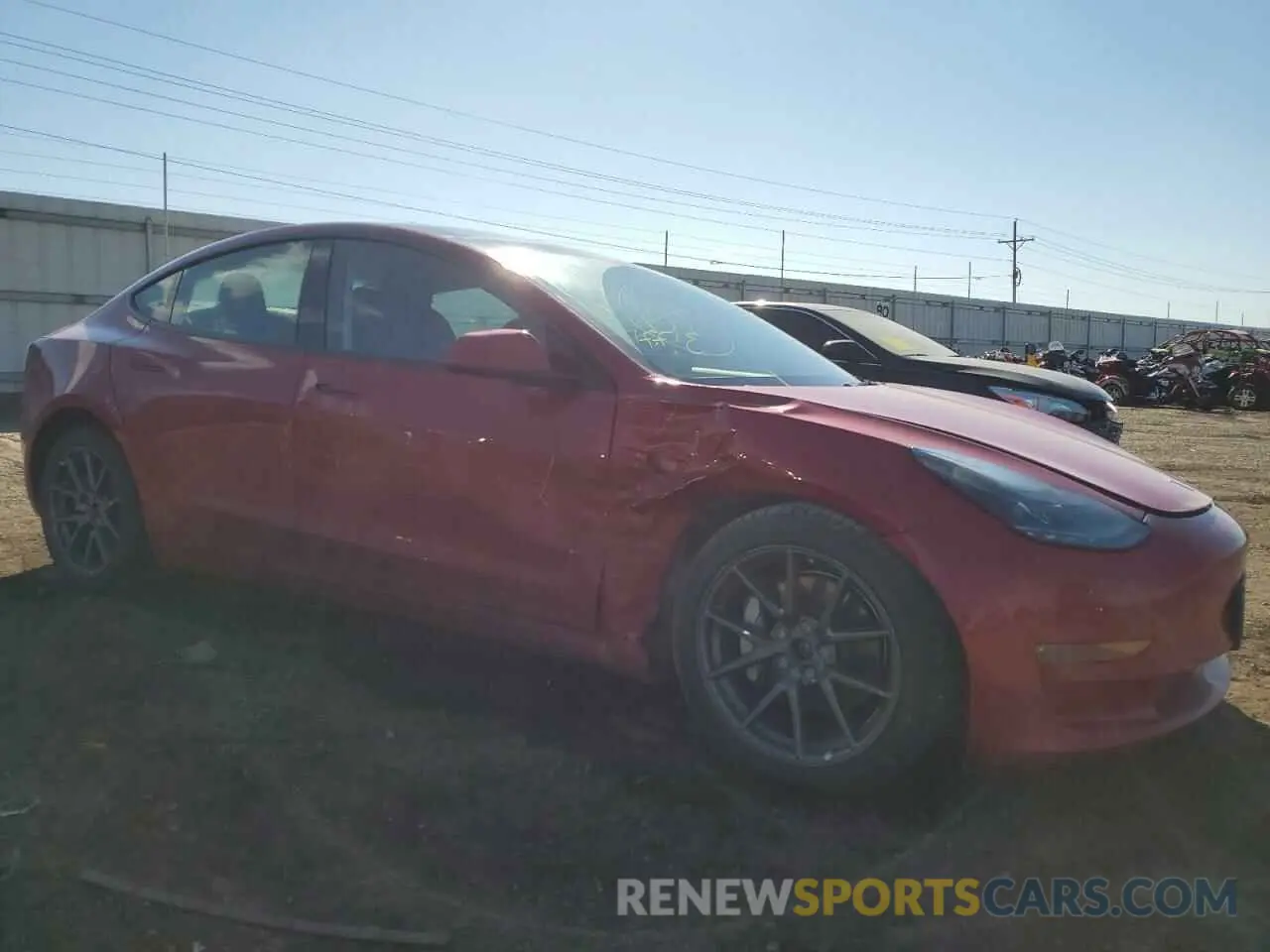 4 Фотография поврежденного автомобиля 5YJ3E1EB4NF190988 TESLA MODEL 3 2022