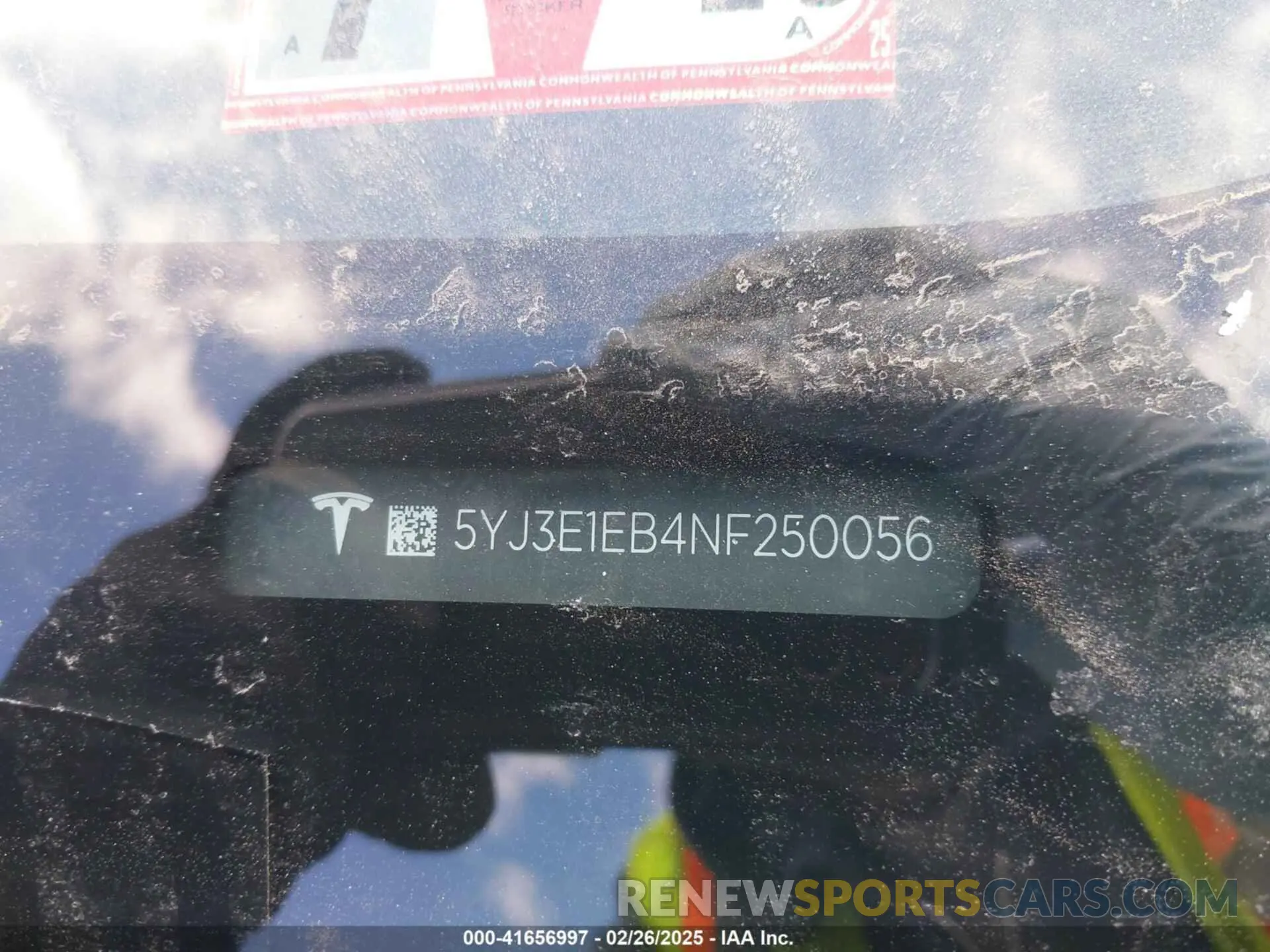 9 Фотография поврежденного автомобиля 5YJ3E1EB4NF250056 TESLA MODEL 3 2022