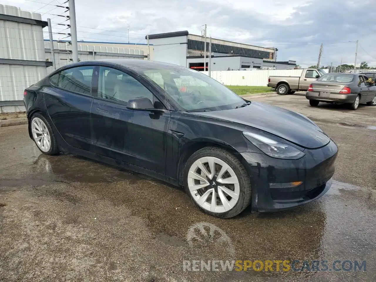 4 Фотография поврежденного автомобиля 5YJ3E1EB4NF285924 TESLA MODEL 3 2022