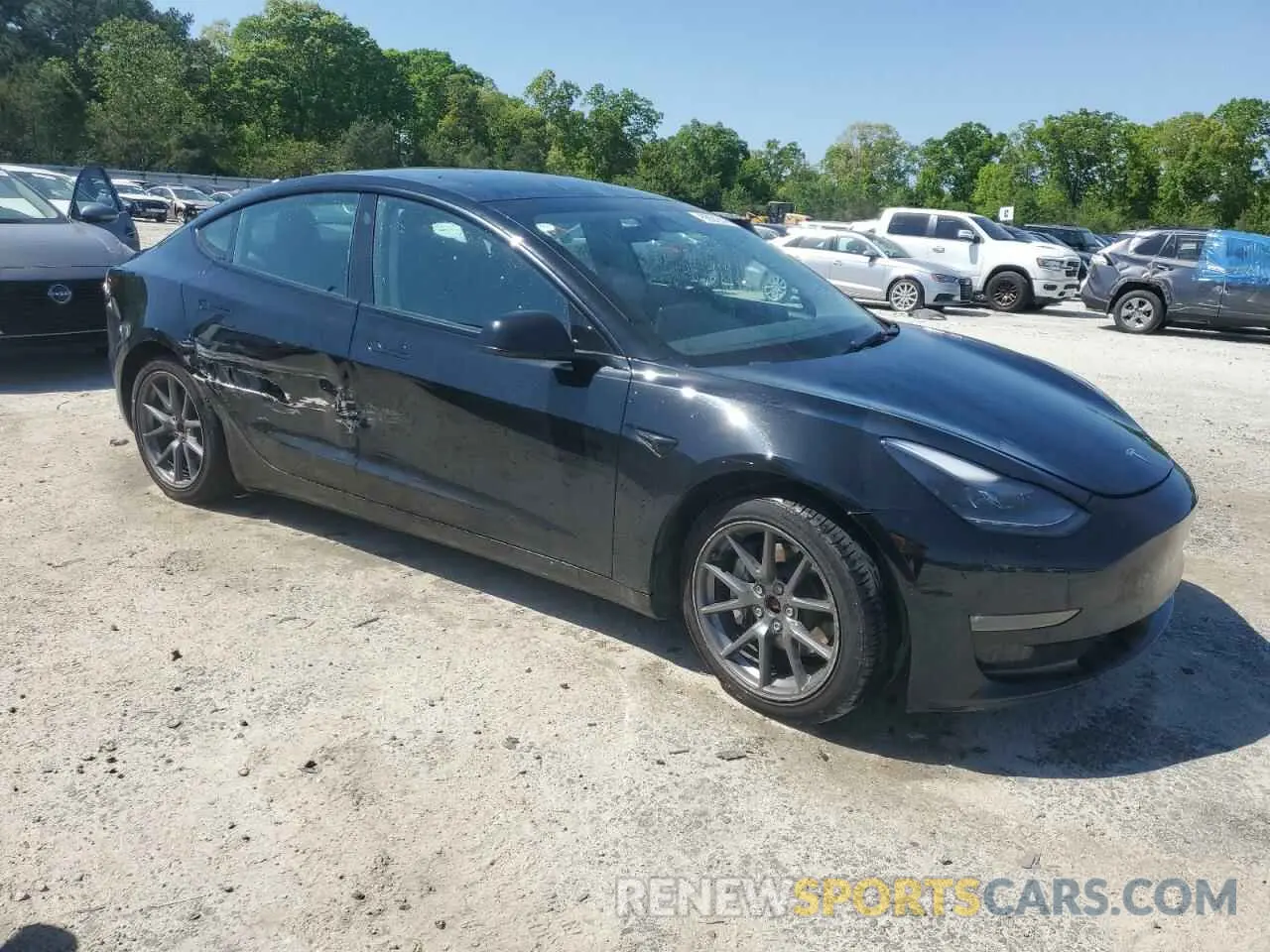 4 Фотография поврежденного автомобиля 5YJ3E1EB4NF289195 TESLA MODEL 3 2022