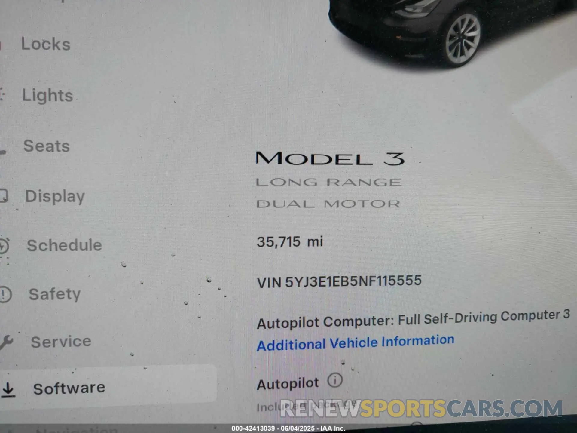 16 Фотография поврежденного автомобиля 5YJ3E1EB5NF115555 TESLA MODEL 3 2022