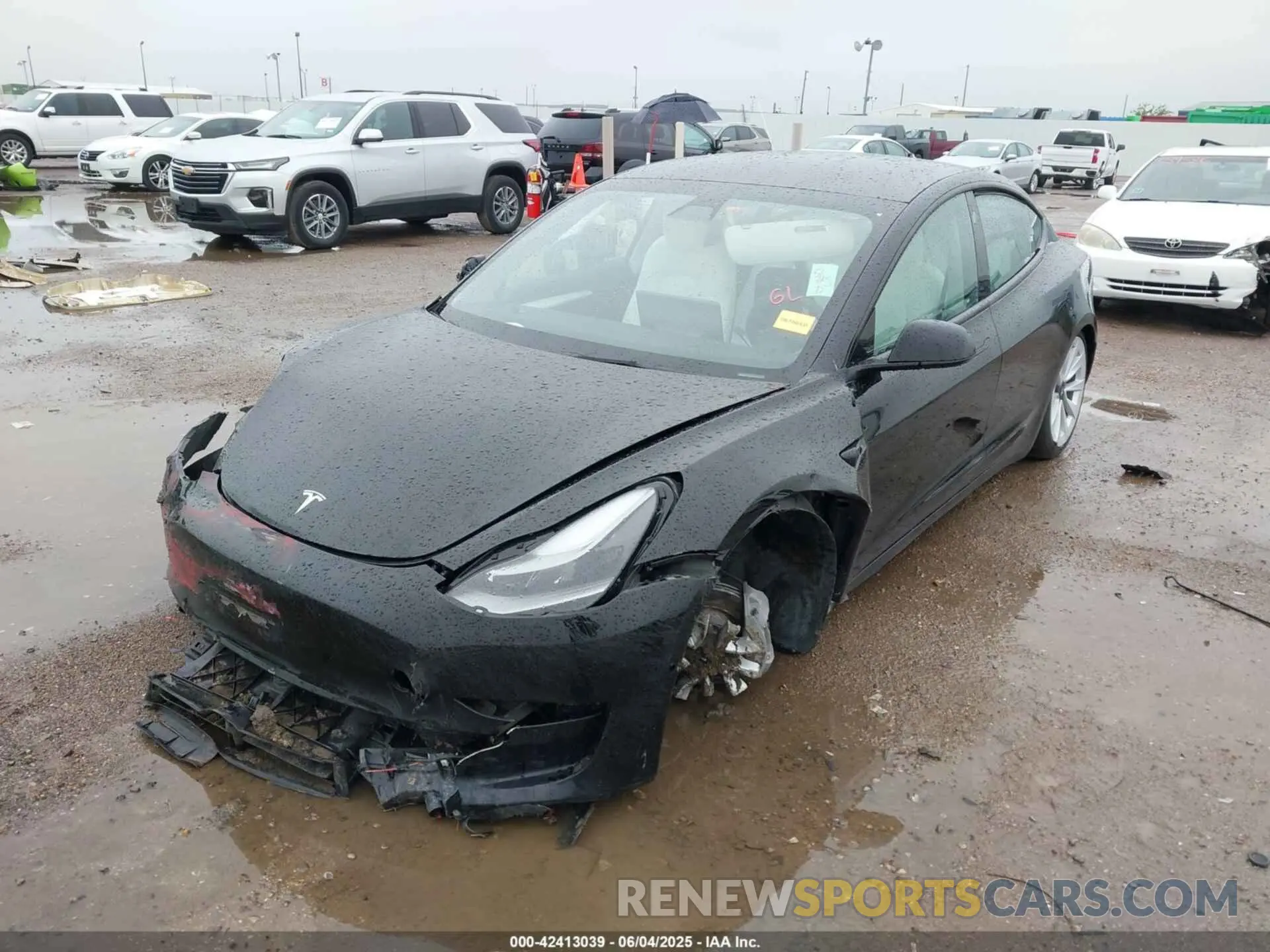 2 Фотография поврежденного автомобиля 5YJ3E1EB5NF115555 TESLA MODEL 3 2022