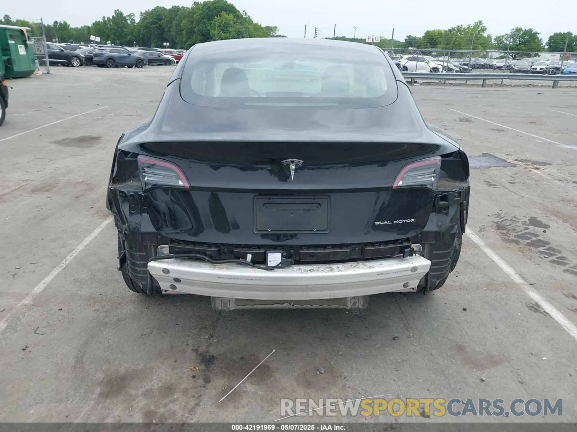 6 Фотография поврежденного автомобиля 5YJ3E1EB5NF117192 TESLA MODEL 3 2022