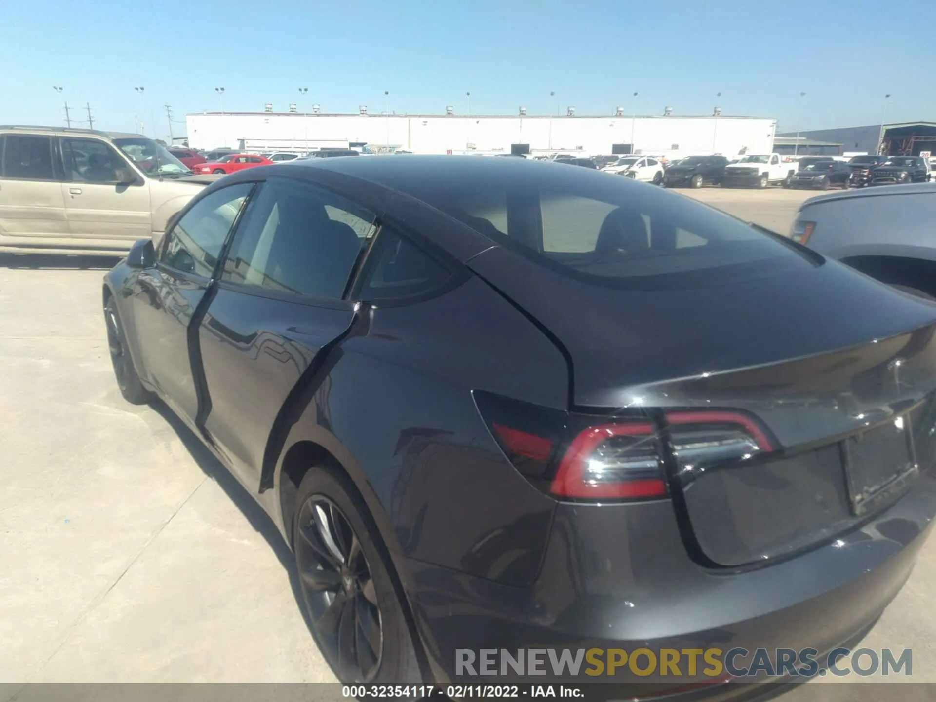 3 Photograph of a damaged car 5YJ3E1EB5NF128693 TESLA MODEL 3 2022