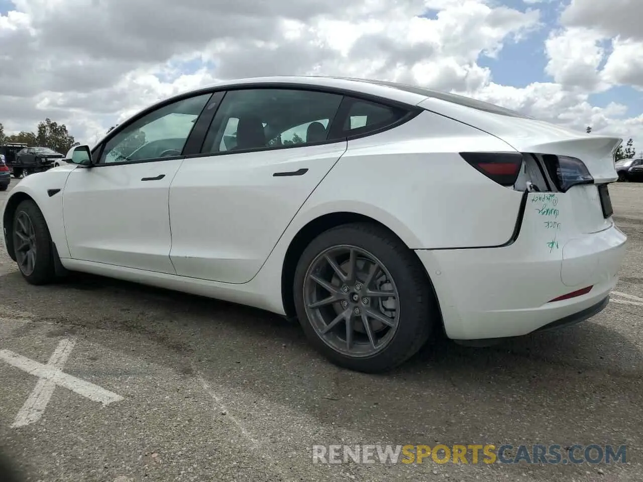 2 Фотография поврежденного автомобиля 5YJ3E1EB5NF166957 TESLA MODEL 3 2022