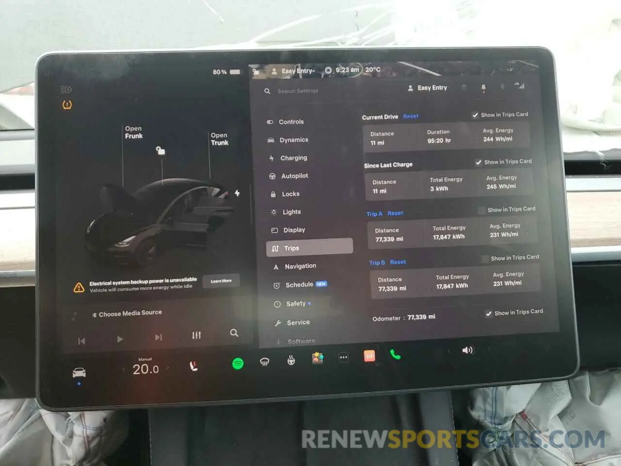 9 Фотография поврежденного автомобиля 5YJ3E1EB5NF167820 TESLA MODEL 3 2022