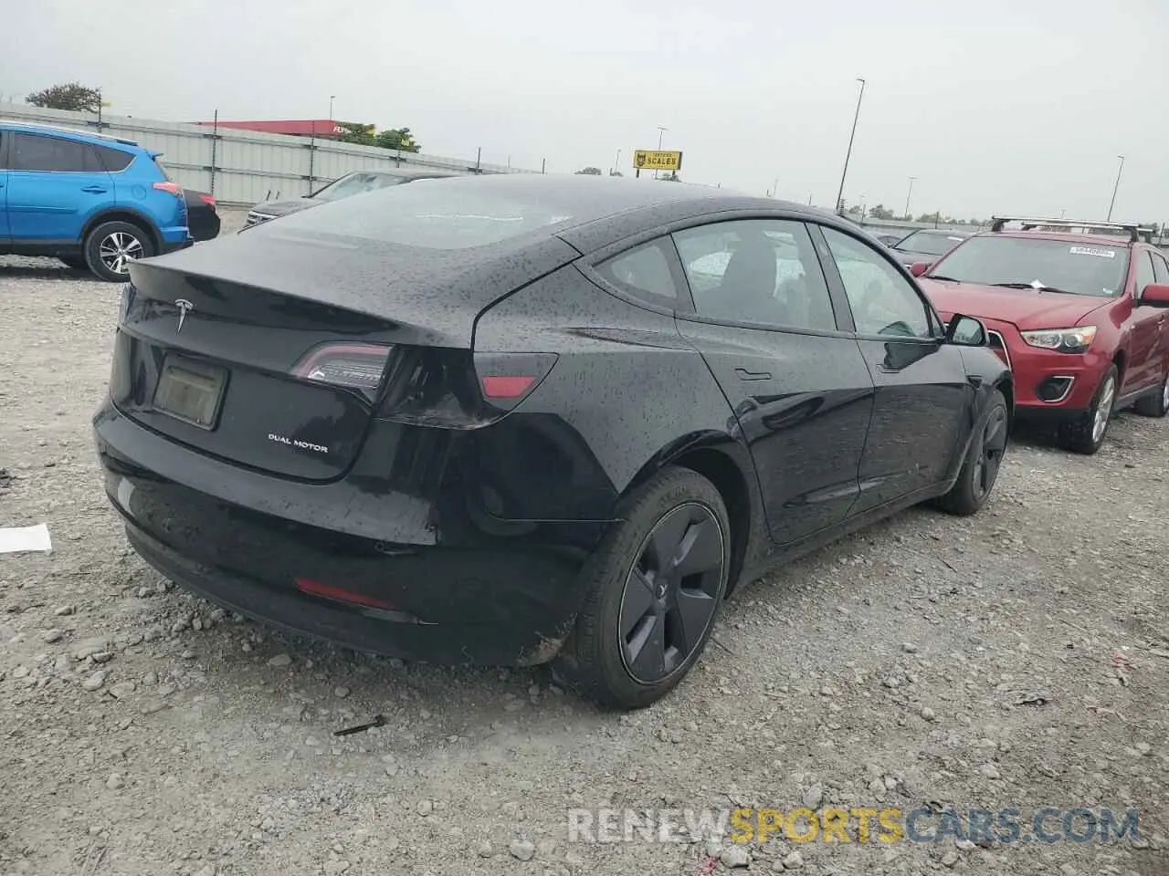 3 Photograph of a damaged car 5YJ3E1EB5NF167980 TESLA MODEL 3 2022