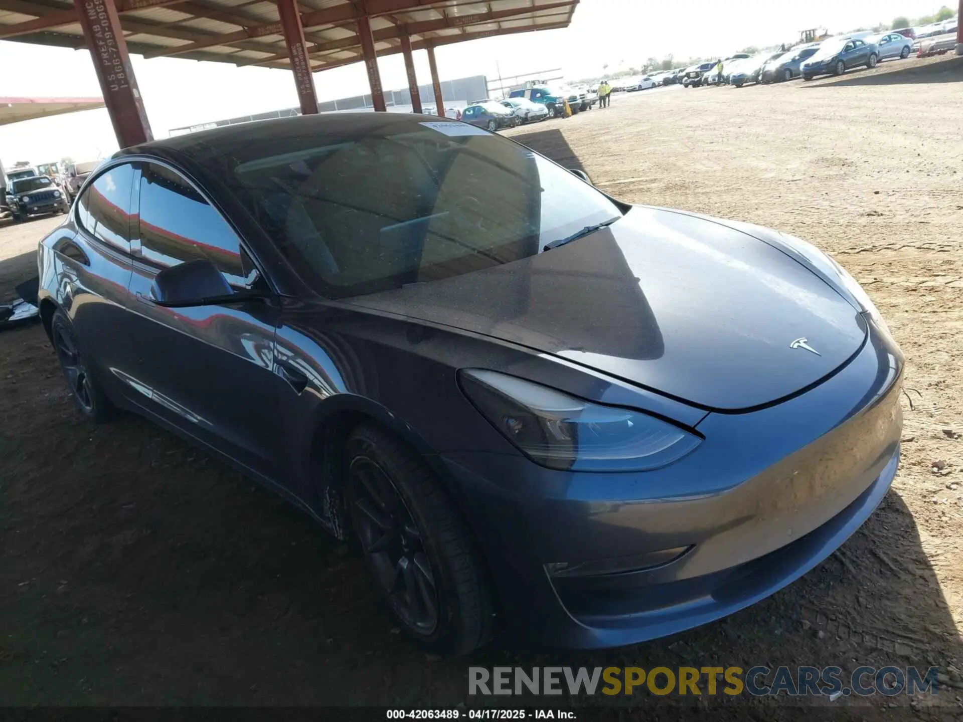 1 Фотография поврежденного автомобиля 5YJ3E1EB5NF205806 TESLA MODEL 3 2022