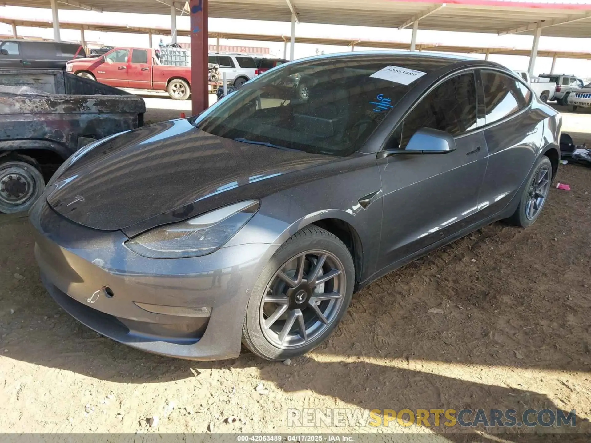 2 Фотография поврежденного автомобиля 5YJ3E1EB5NF205806 TESLA MODEL 3 2022