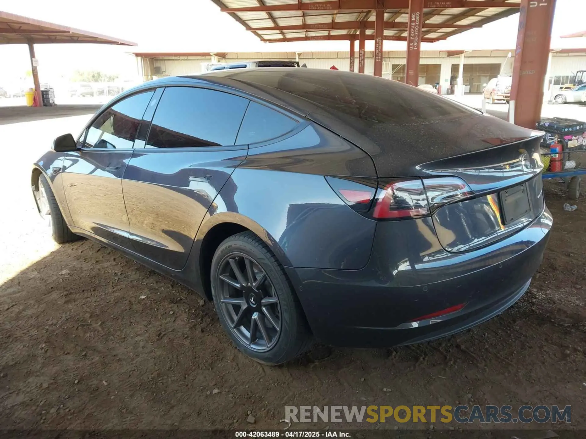 3 Фотография поврежденного автомобиля 5YJ3E1EB5NF205806 TESLA MODEL 3 2022
