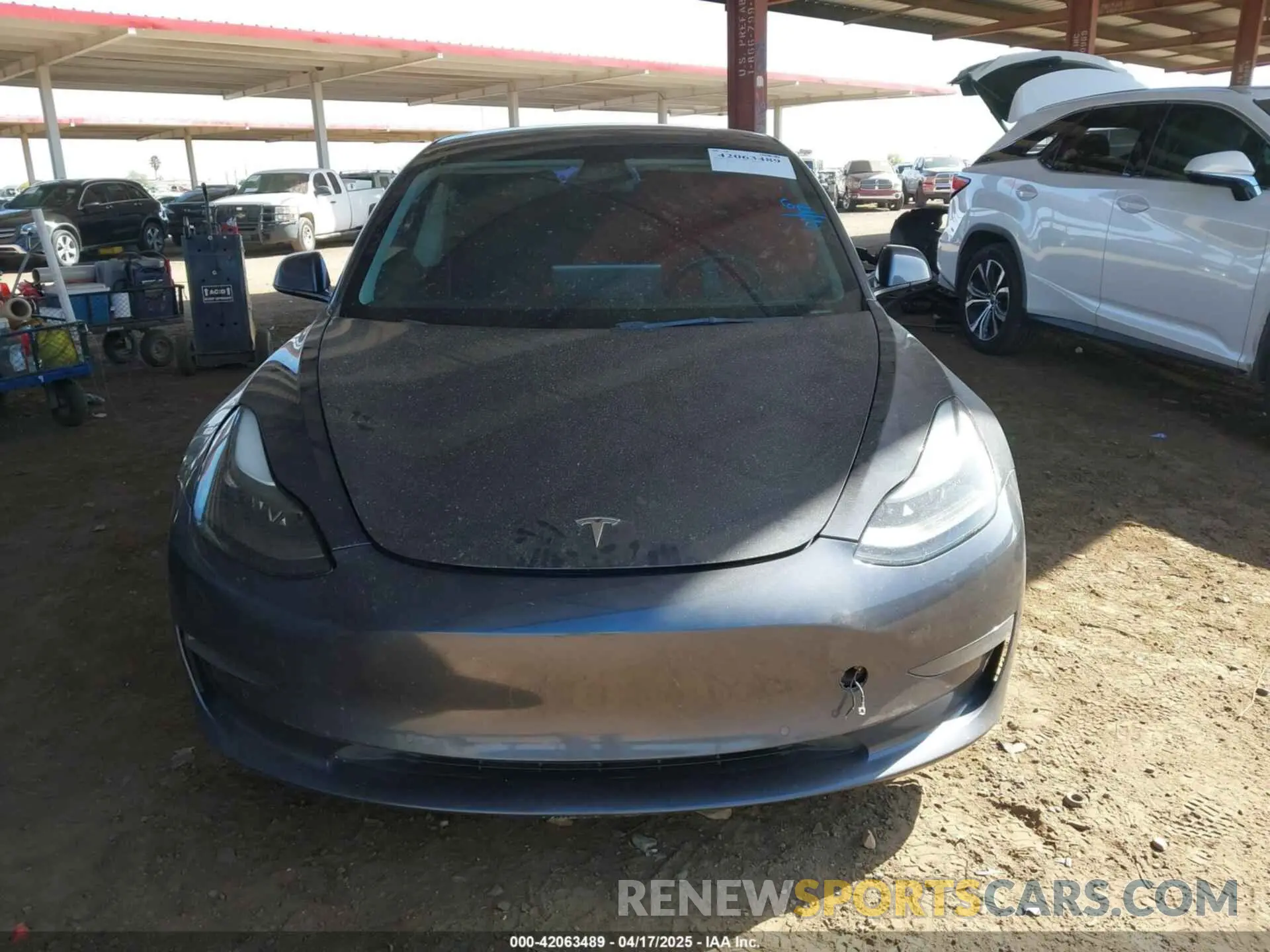 6 Фотография поврежденного автомобиля 5YJ3E1EB5NF205806 TESLA MODEL 3 2022