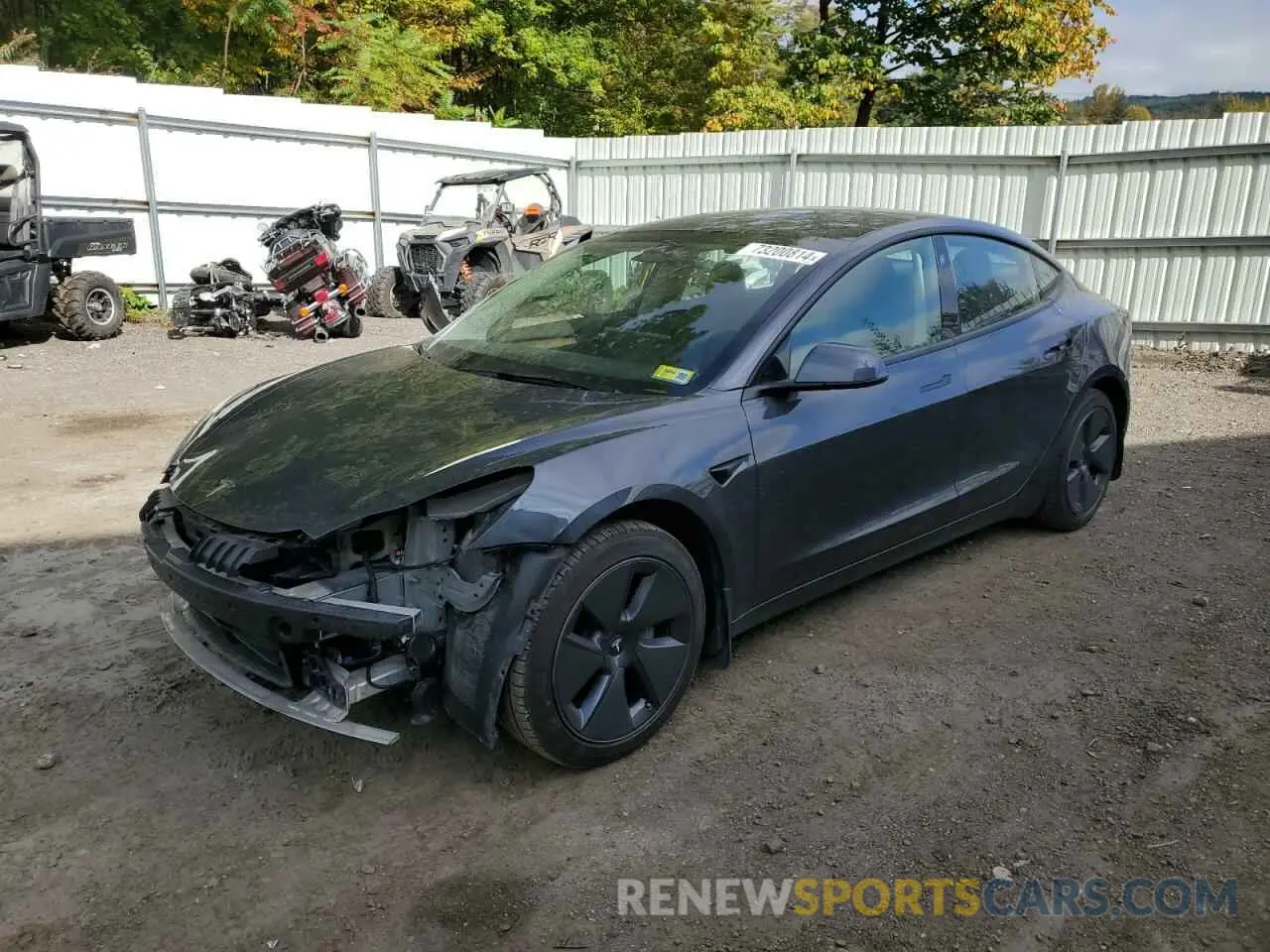 1 Фотография поврежденного автомобиля 5YJ3E1EB5NF266606 TESLA MODEL 3 2022