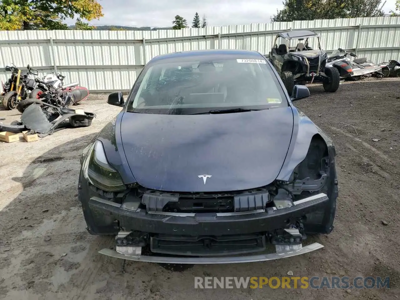 5 Фотография поврежденного автомобиля 5YJ3E1EB5NF266606 TESLA MODEL 3 2022