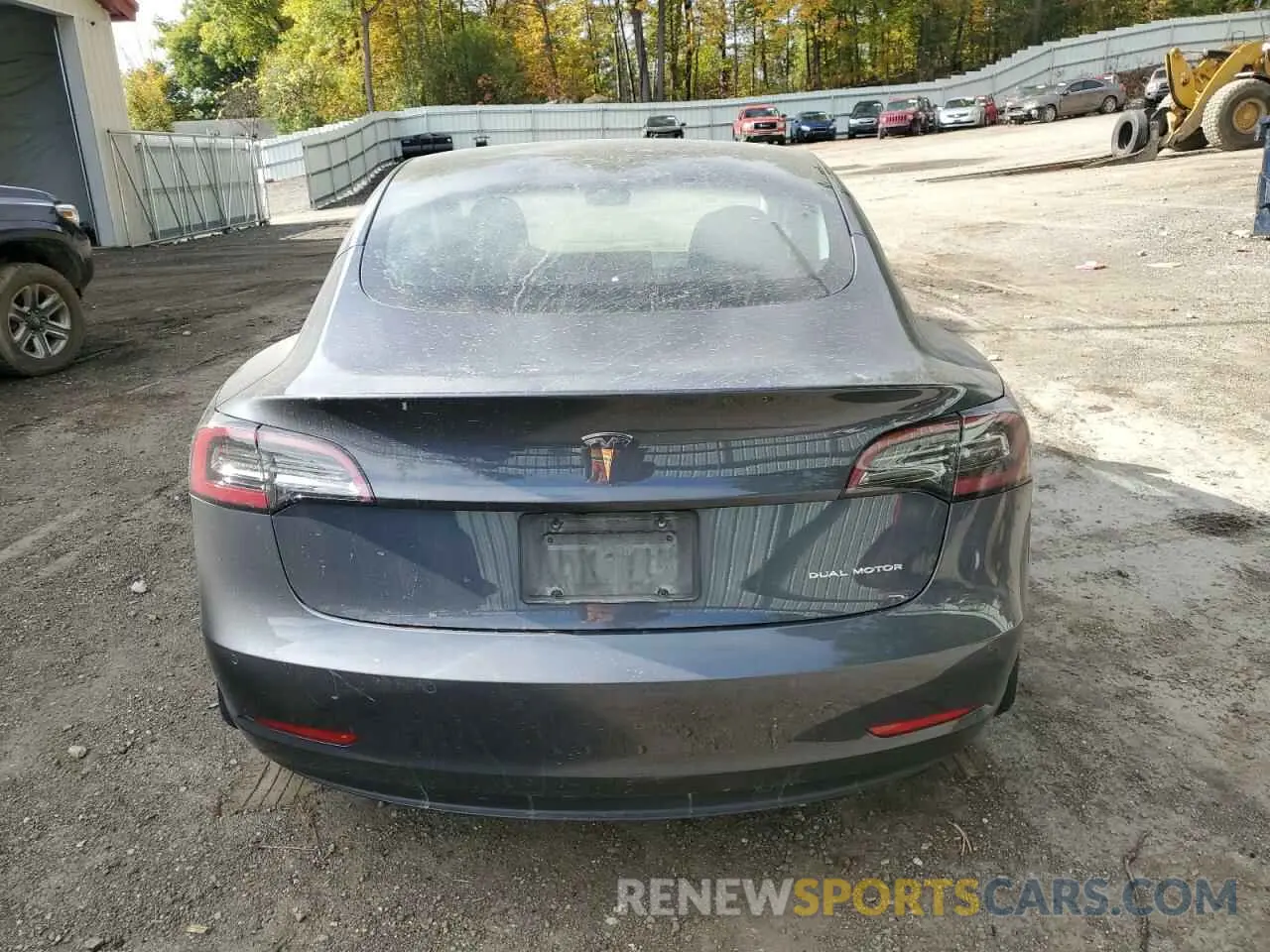 6 Фотография поврежденного автомобиля 5YJ3E1EB5NF266606 TESLA MODEL 3 2022
