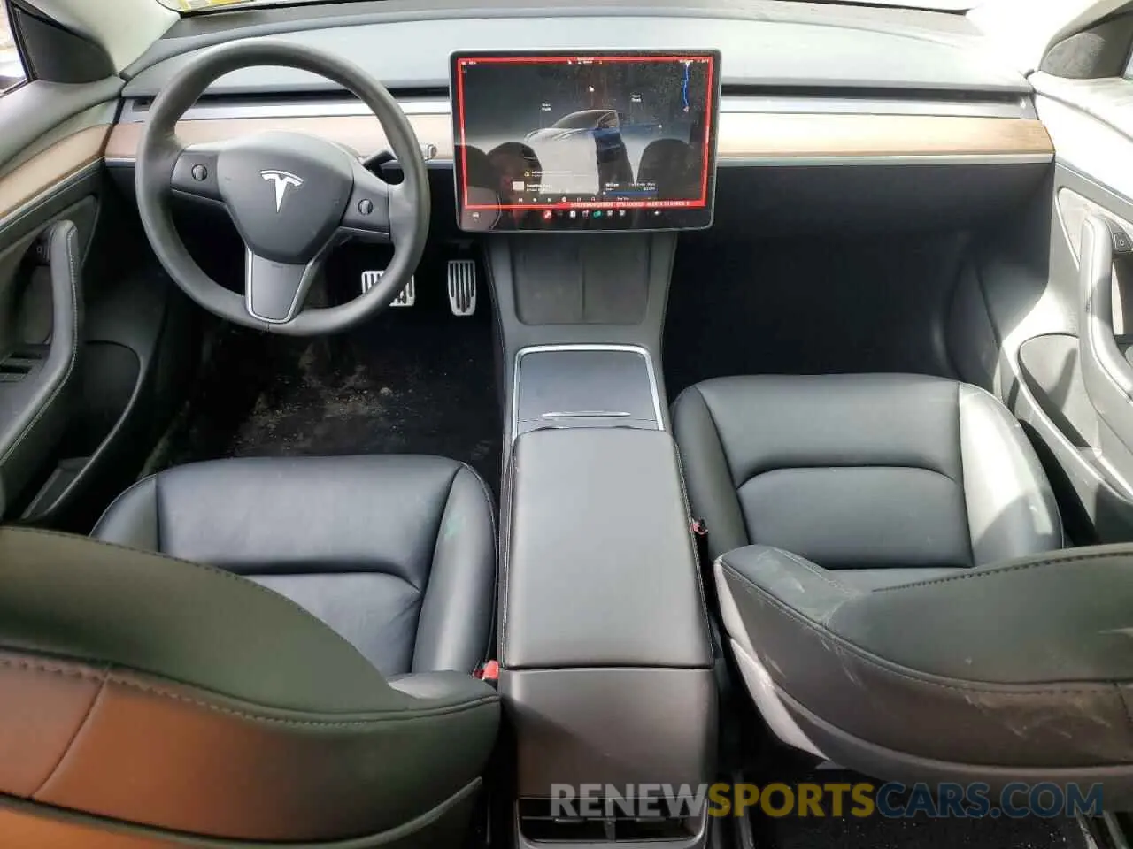 8 Фотография поврежденного автомобиля 5YJ3E1EB5NF266606 TESLA MODEL 3 2022