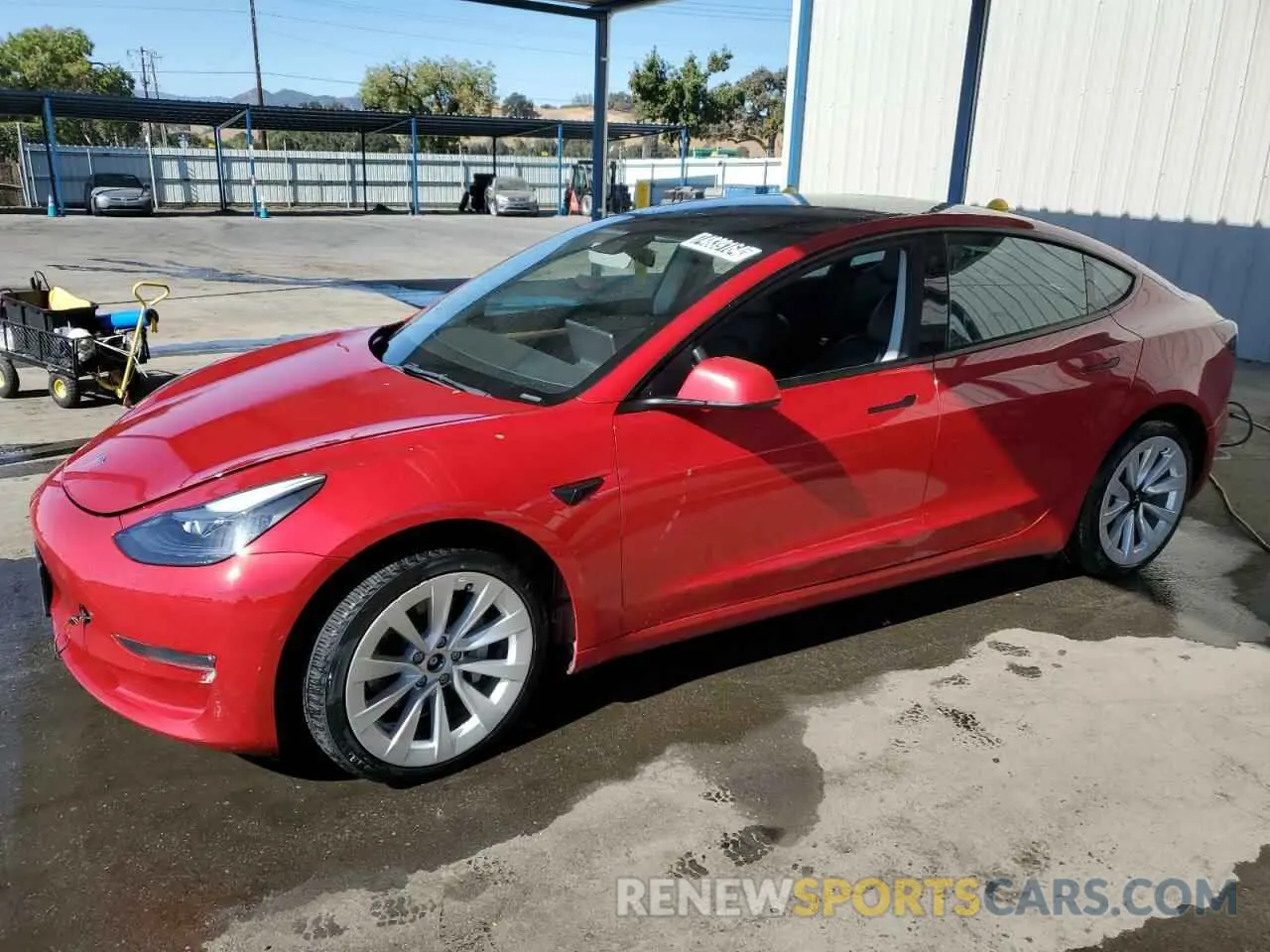 1 Фотография поврежденного автомобиля 5YJ3E1EB5NF288184 TESLA MODEL 3 2022