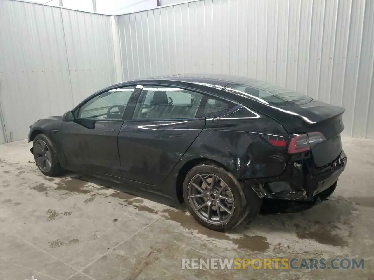 2 Photograph of a damaged car 5YJ3E1EB5NF288380 TESLA MODEL 3 2022