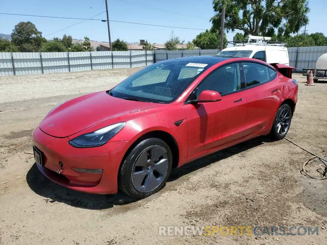 1 Фотография поврежденного автомобиля 5YJ3E1EB5NF297659 TESLA MODEL 3 2022