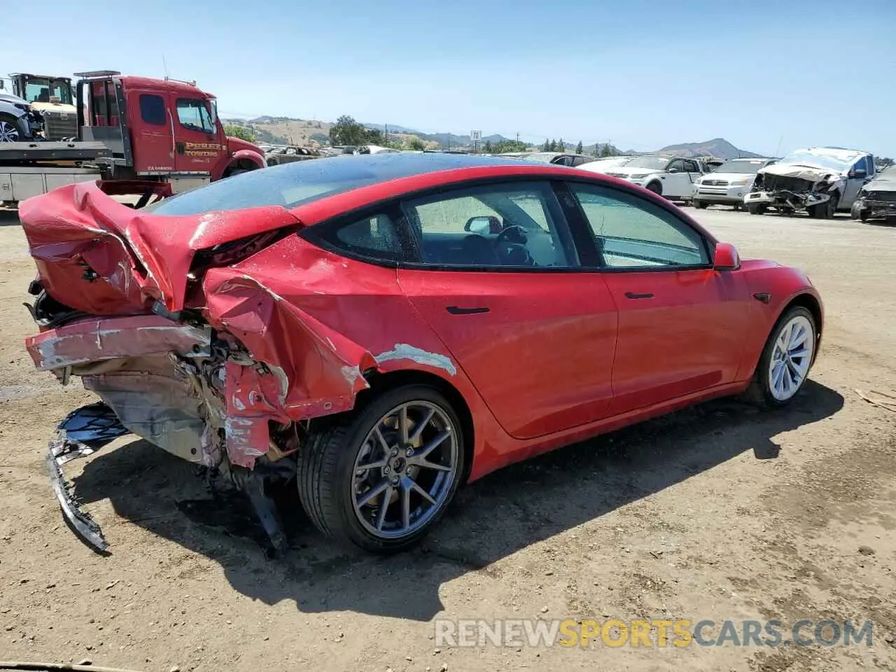3 Фотография поврежденного автомобиля 5YJ3E1EB5NF297659 TESLA MODEL 3 2022