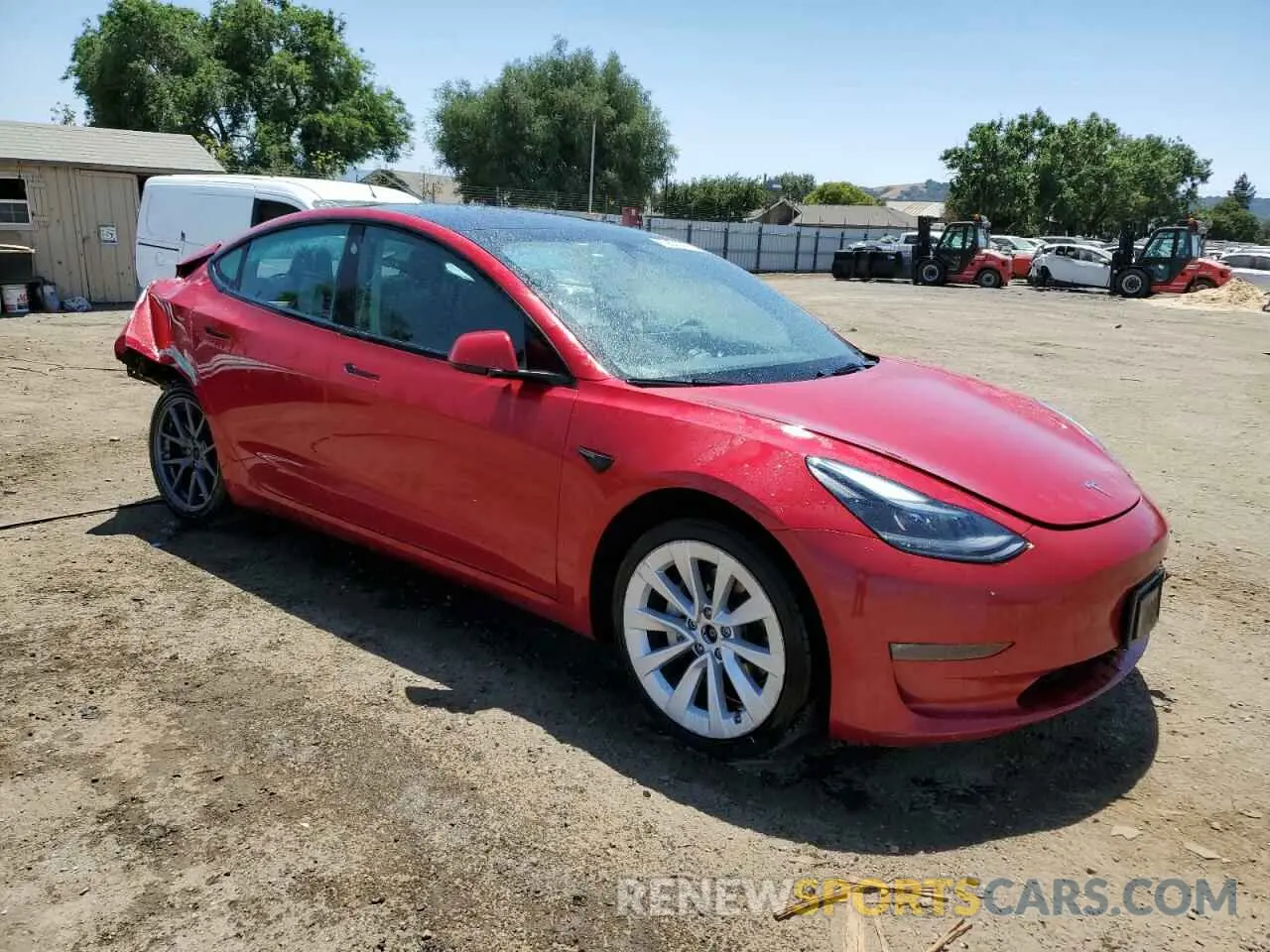 4 Фотография поврежденного автомобиля 5YJ3E1EB5NF297659 TESLA MODEL 3 2022