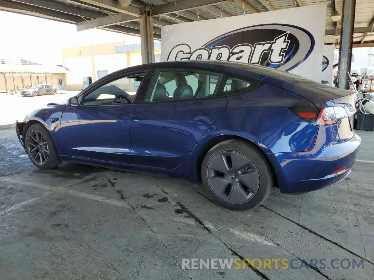 2 Фотография поврежденного автомобиля 5YJ3E1EB5NF314721 TESLA MODEL 3 2022