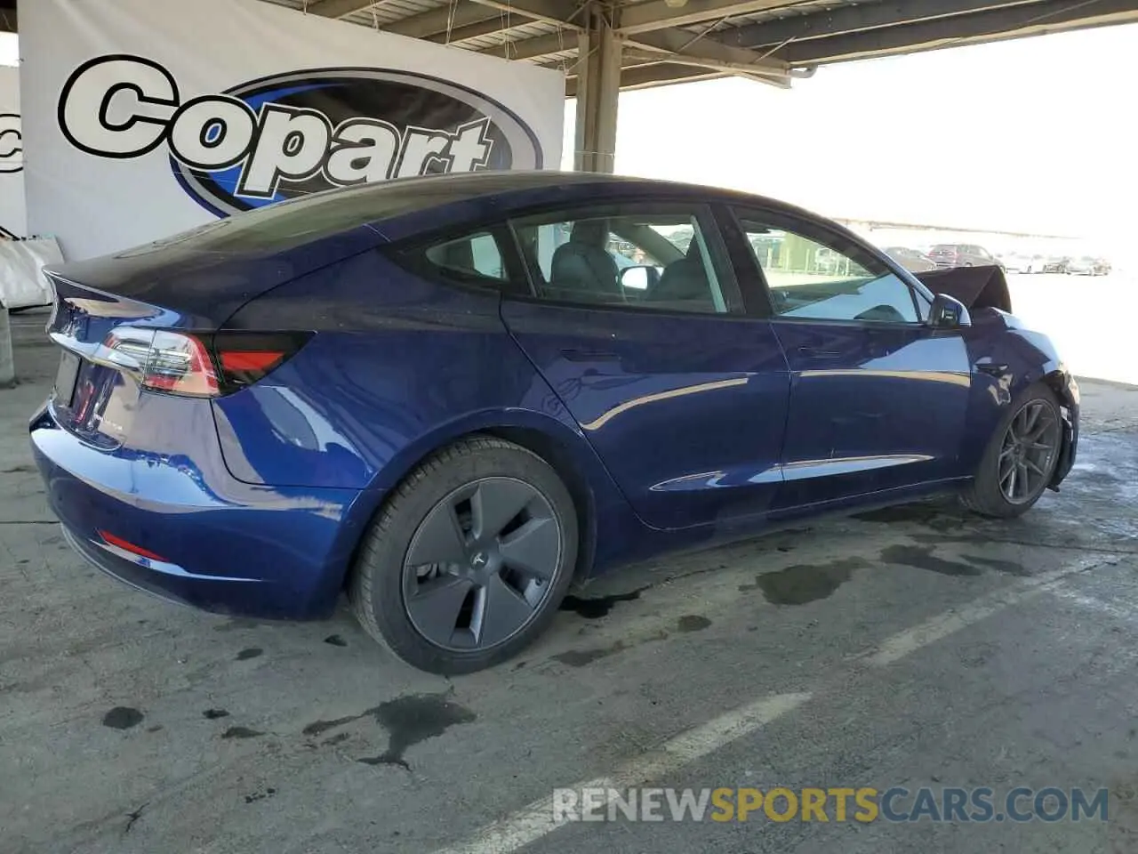 3 Фотография поврежденного автомобиля 5YJ3E1EB5NF314721 TESLA MODEL 3 2022