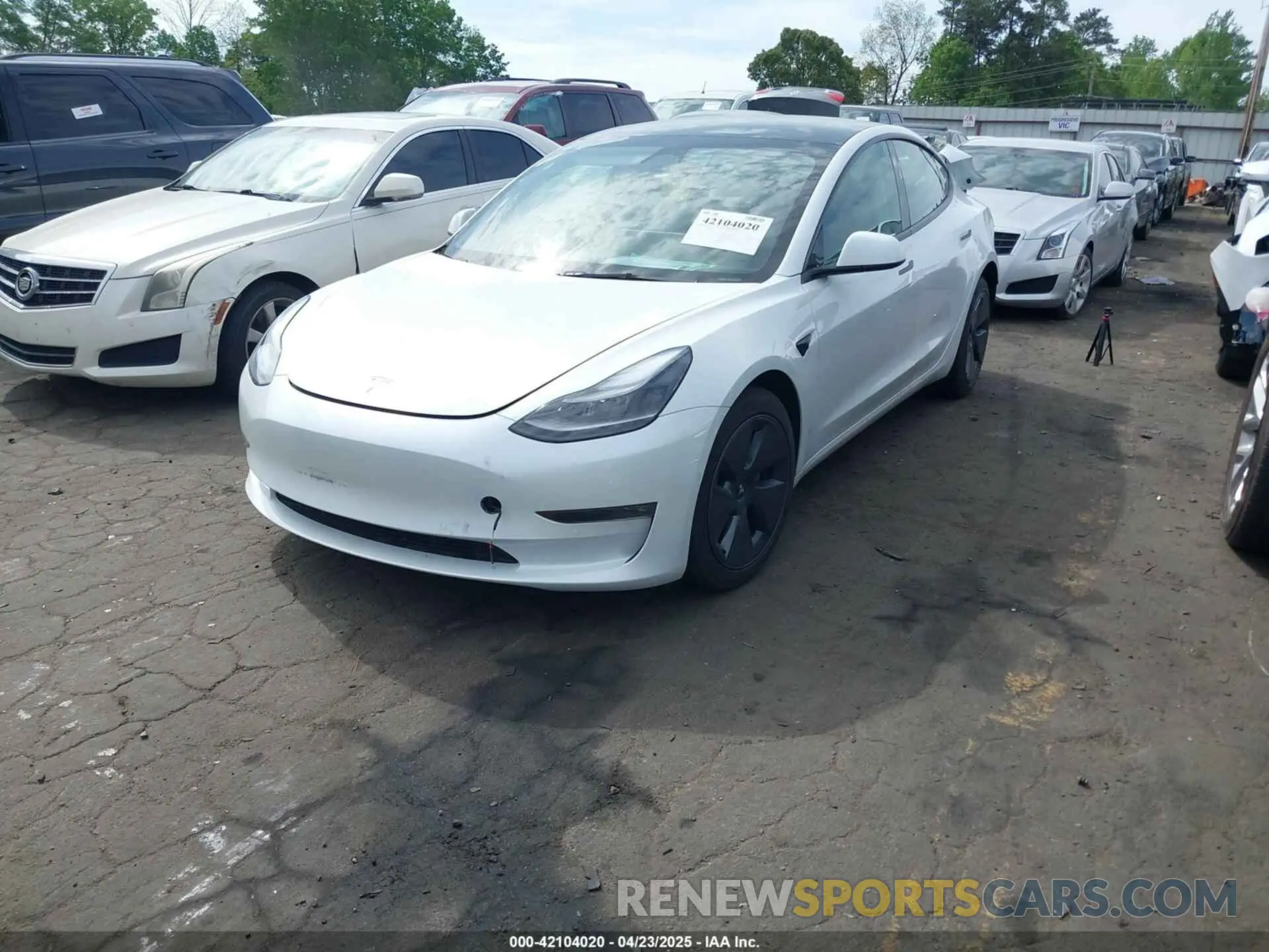 2 Фотография поврежденного автомобиля 5YJ3E1EB5NF349078 TESLA MODEL 3 2022