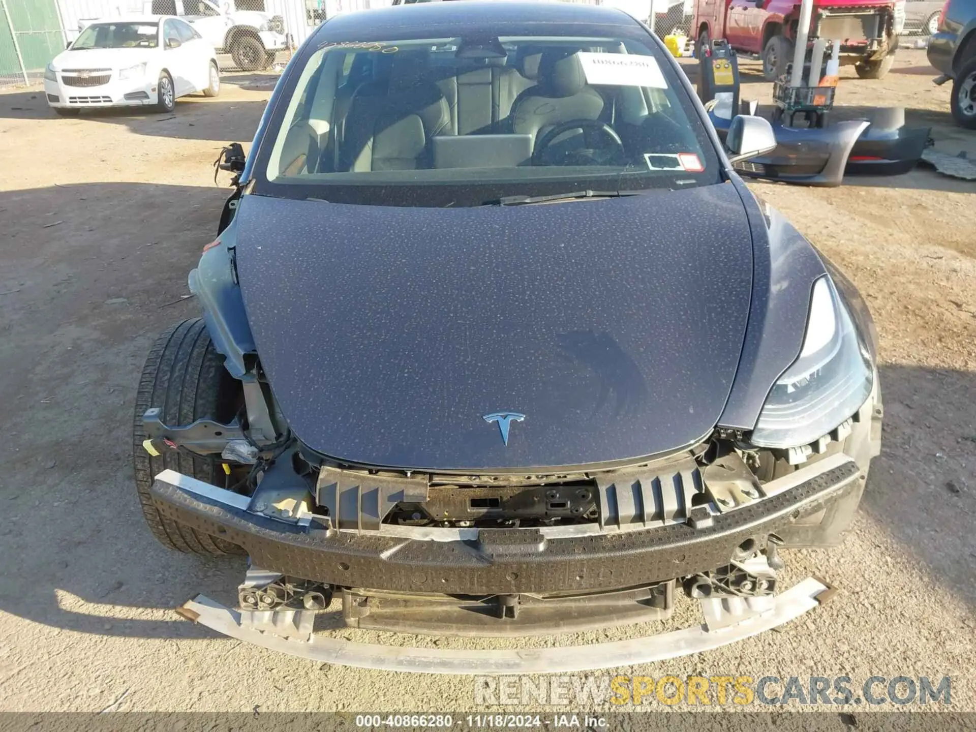 13 Фотография поврежденного автомобиля 5YJ3E1EB6NF117069 TESLA MODEL 3 2022