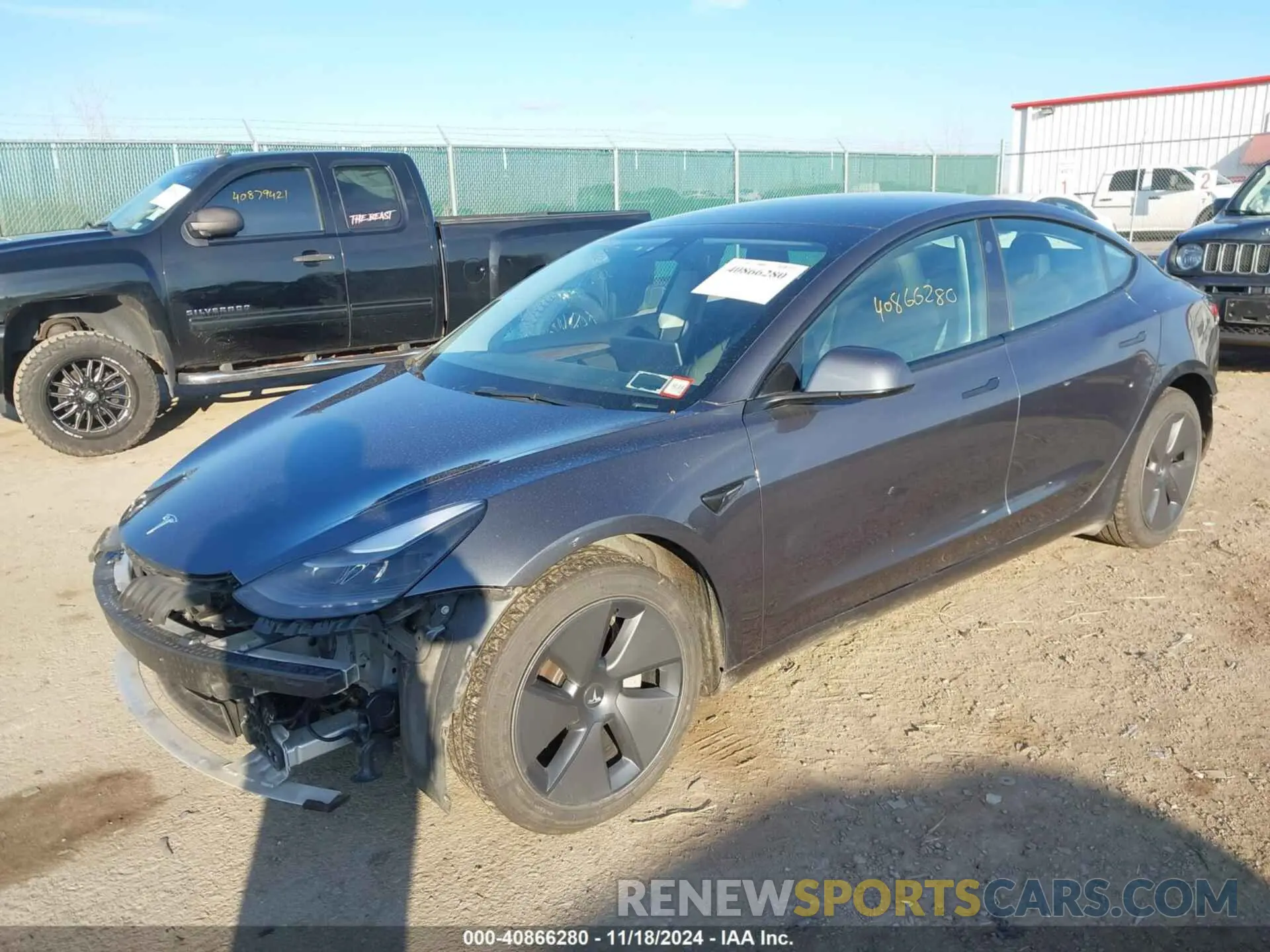 2 Фотография поврежденного автомобиля 5YJ3E1EB6NF117069 TESLA MODEL 3 2022