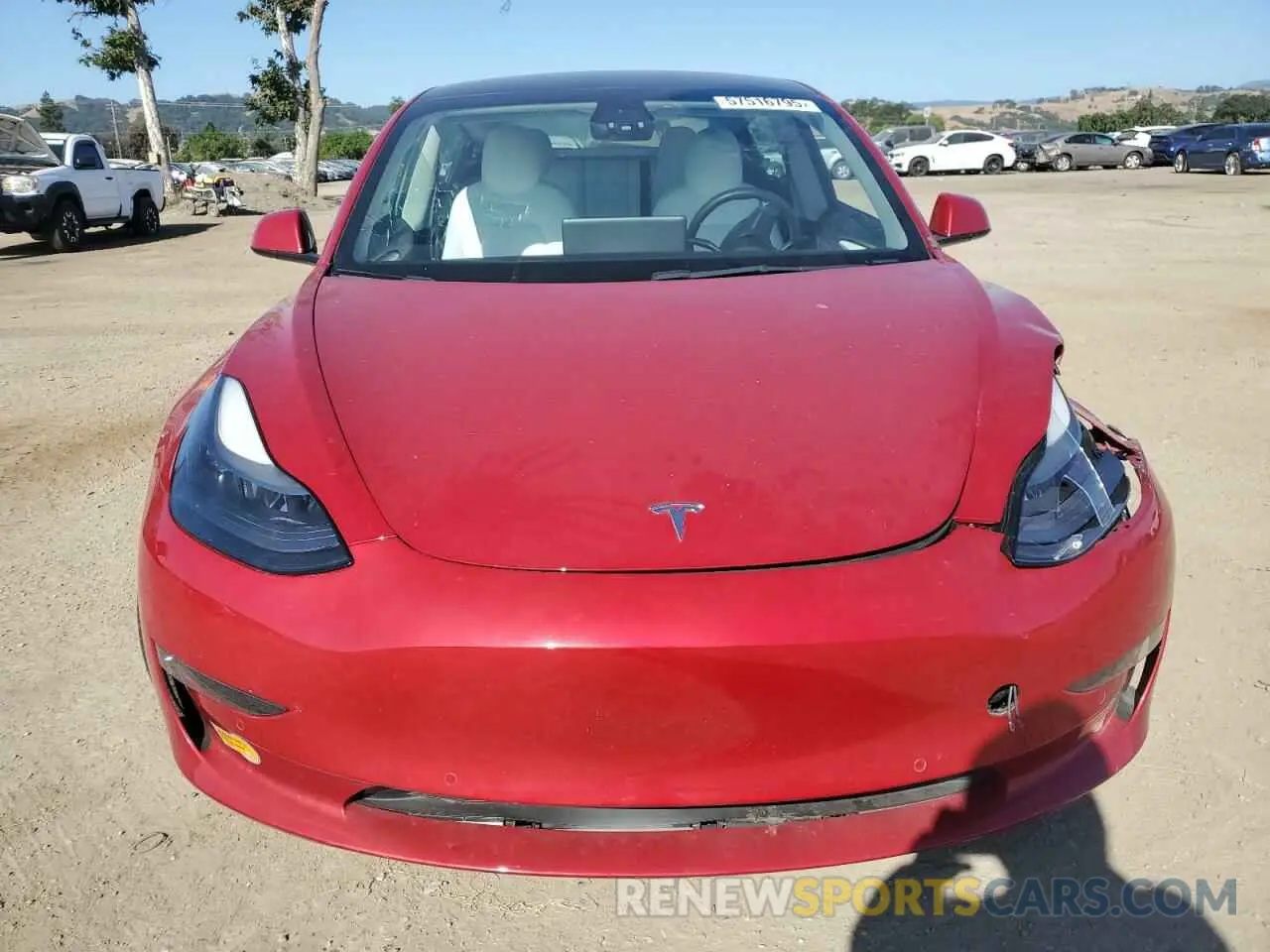 5 Фотография поврежденного автомобиля 5YJ3E1EB6NF123888 TESLA MODEL 3 2022