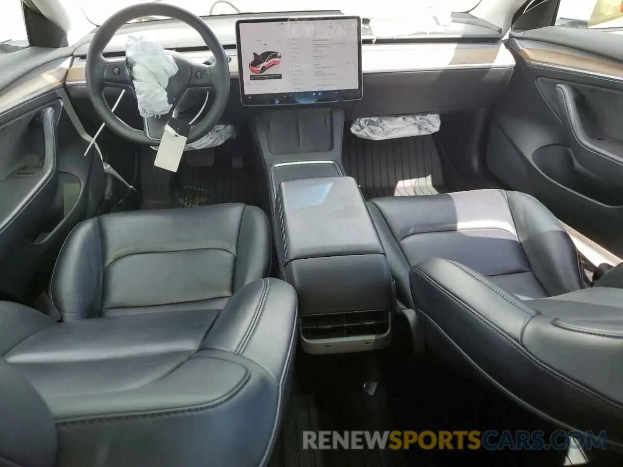 8 Photograph of a damaged car 5YJ3E1EB6NF185002 TESLA MODEL 3 2022