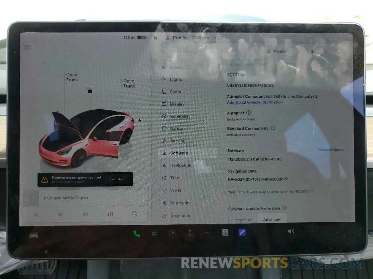 9 Photograph of a damaged car 5YJ3E1EB6NF185002 TESLA MODEL 3 2022