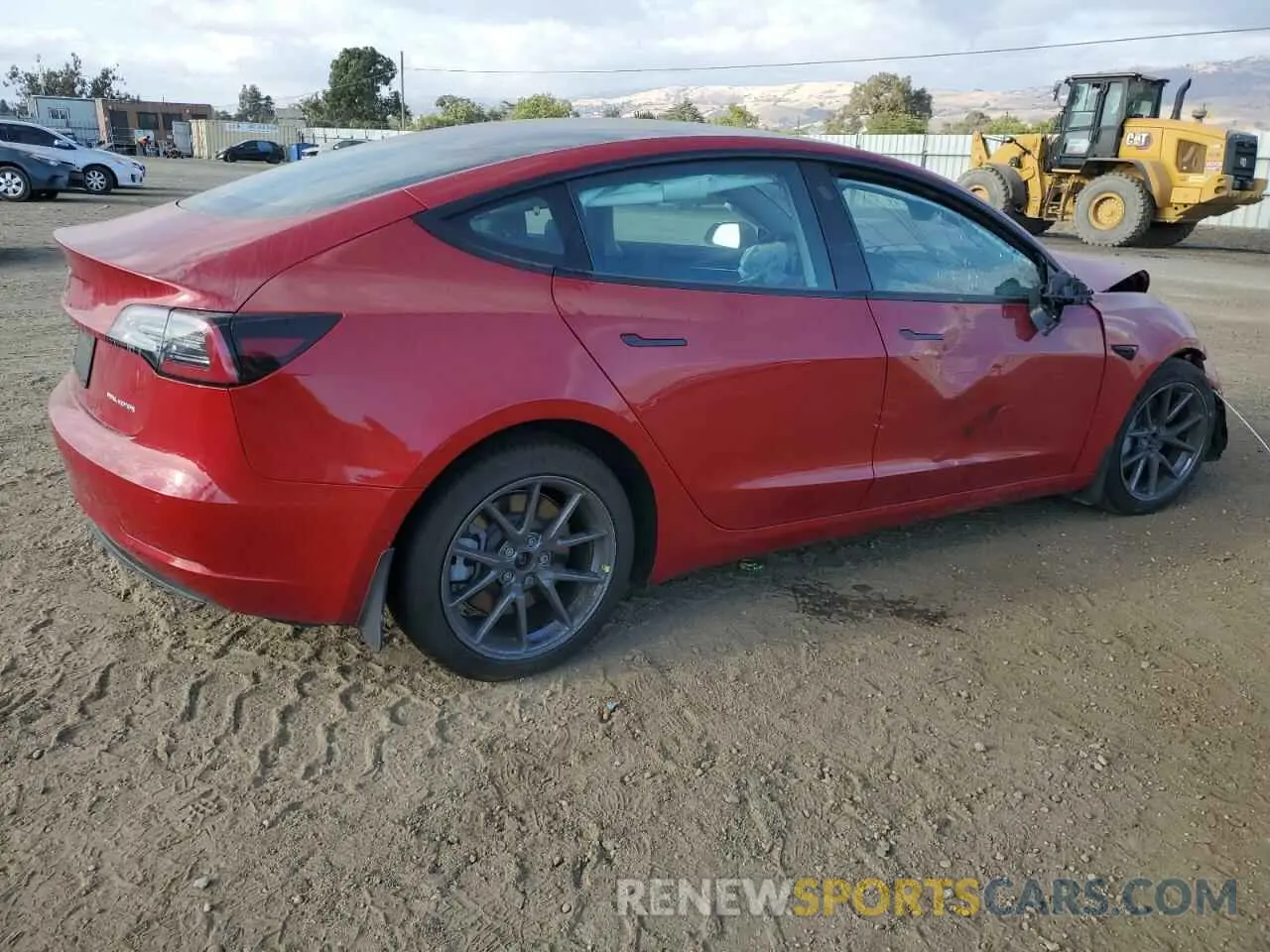 3 Photograph of a damaged car 5YJ3E1EB6NF206804 TESLA MODEL 3 2022
