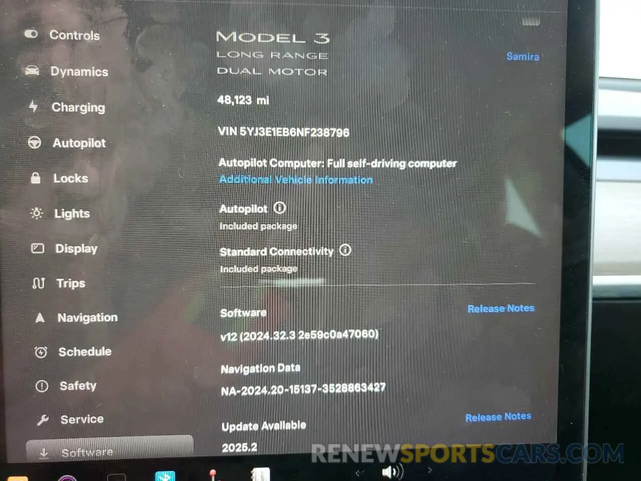 9 Photograph of a damaged car 5YJ3E1EB6NF238796 TESLA MODEL 3 2022