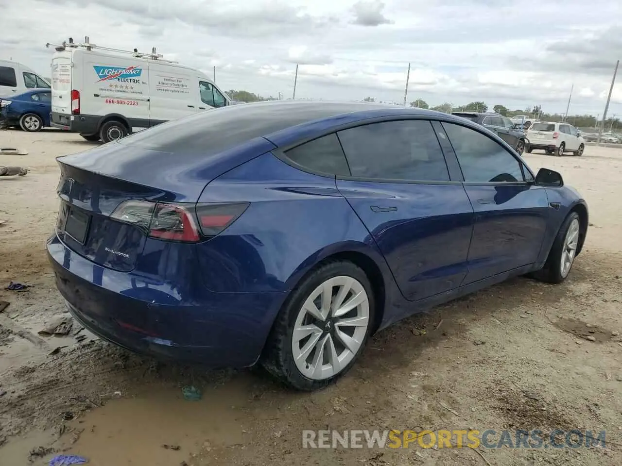 3 Фотография поврежденного автомобиля 5YJ3E1EB6NF248356 TESLA MODEL 3 2022