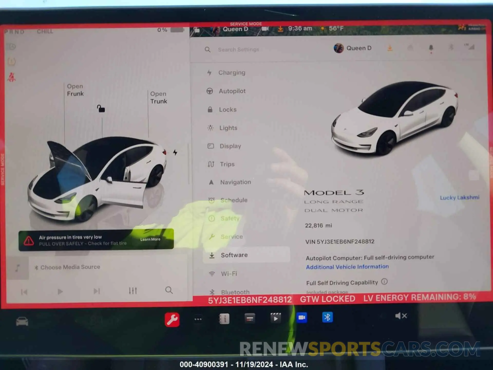 7 Photograph of a damaged car 5YJ3E1EB6NF248812 TESLA MODEL 3 2022