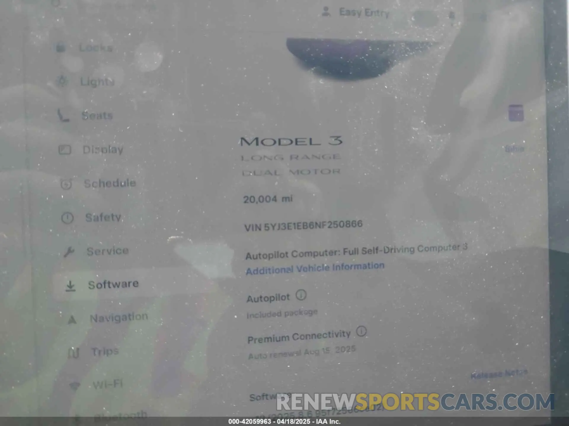 7 Фотография поврежденного автомобиля 5YJ3E1EB6NF250866 TESLA MODEL 3 2022