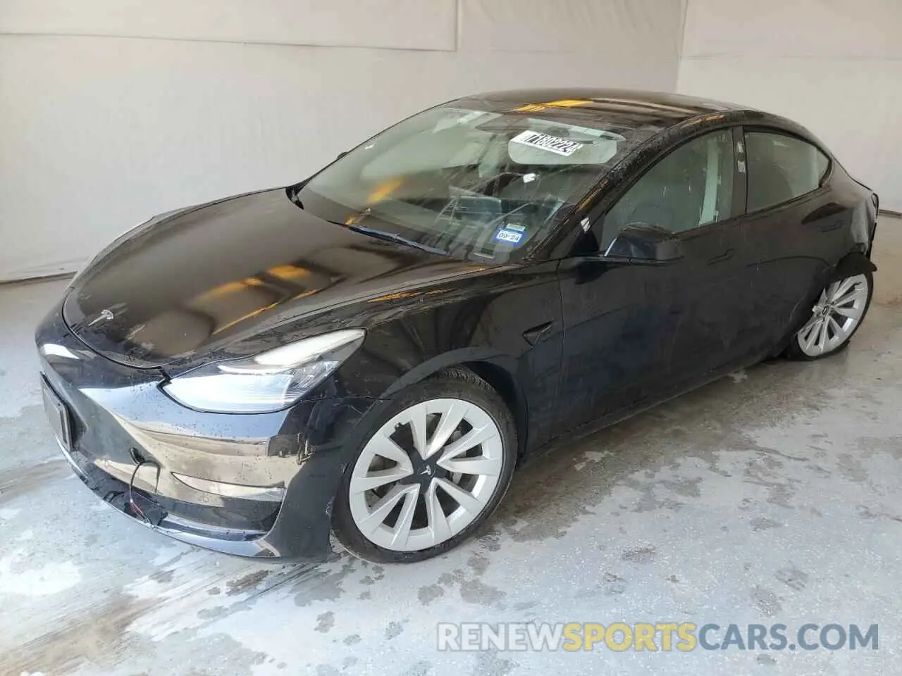 1 Photograph of a damaged car 5YJ3E1EB6NF262239 TESLA MODEL 3 2022