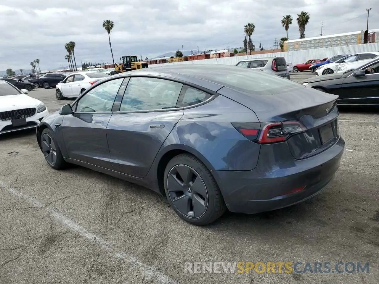2 Photograph of a damaged car 5YJ3E1EB6NF275282 TESLA MODEL 3 2022