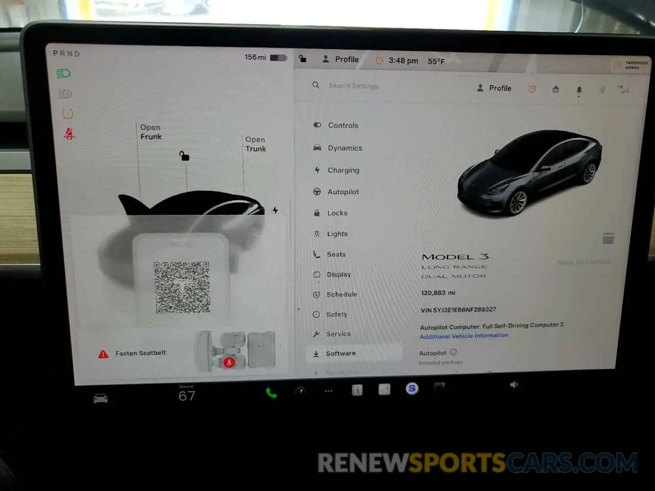 9 Фотография поврежденного автомобиля 5YJ3E1EB6NF289327 TESLA MODEL 3 2022
