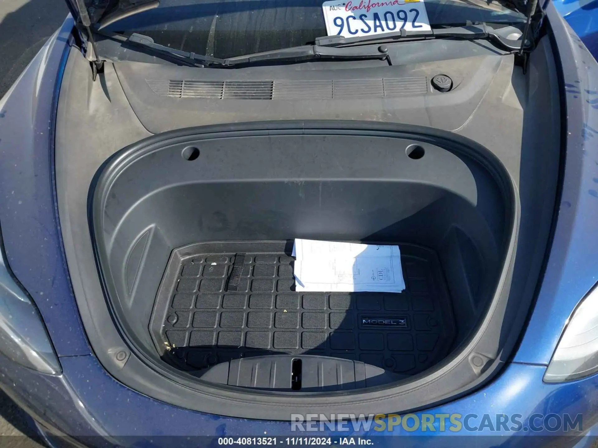10 Photograph of a damaged car 5YJ3E1EB6NF325811 TESLA MODEL 3 2022