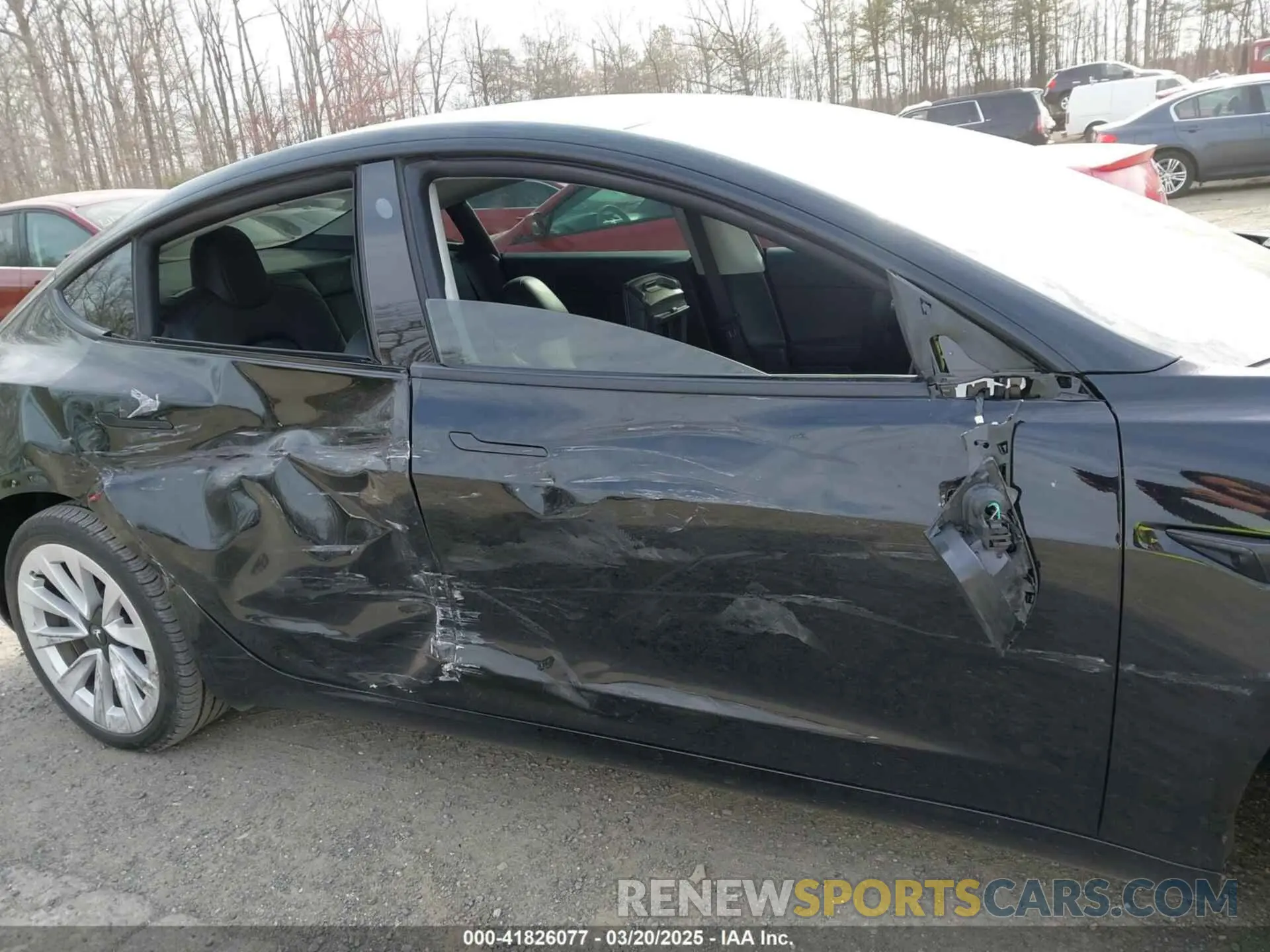 12 Photograph of a damaged car 5YJ3E1EB6NF343869 TESLA MODEL 3 2022