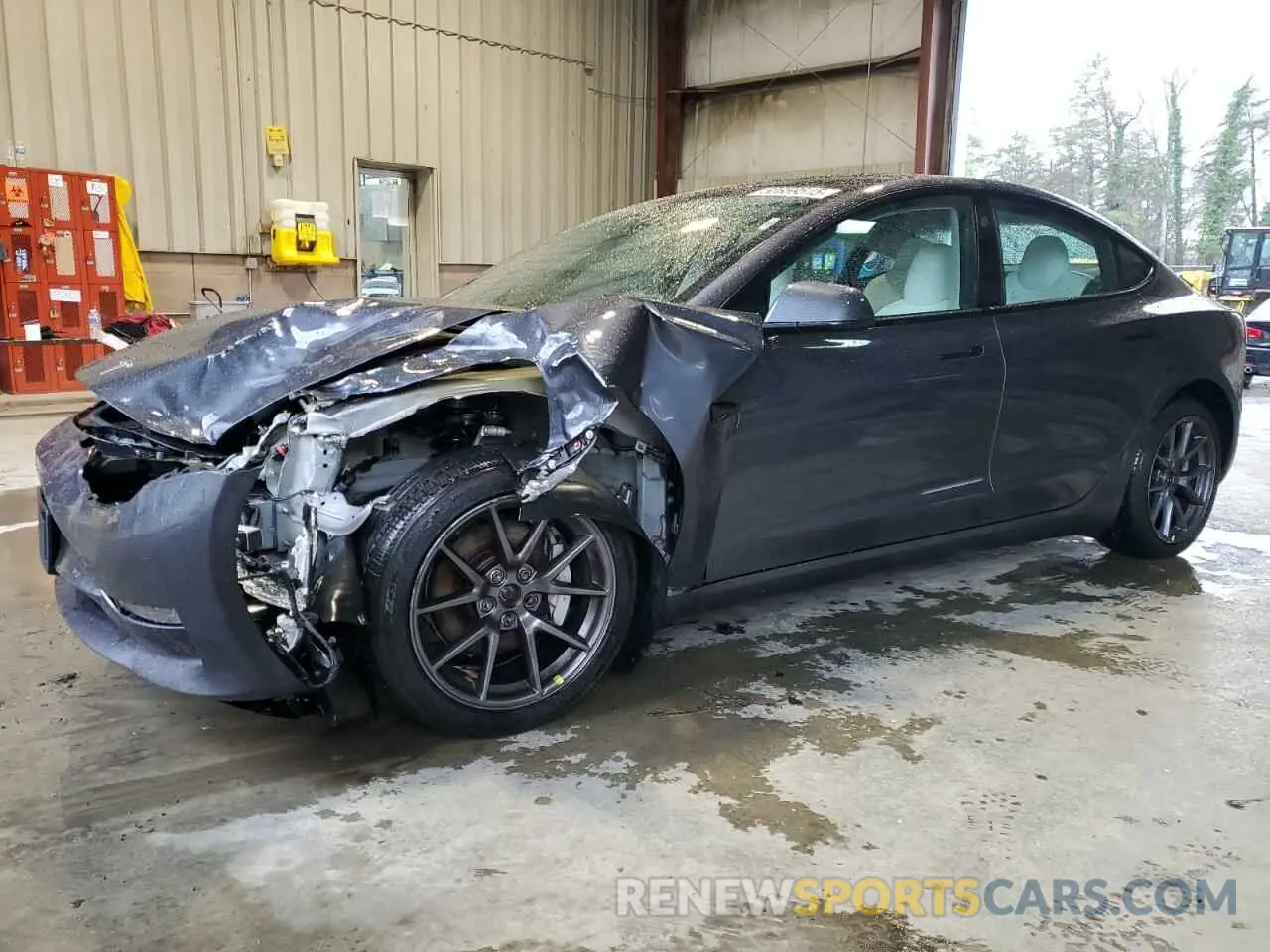 1 Photograph of a damaged car 5YJ3E1EB7NF102080 TESLA MODEL 3 2022