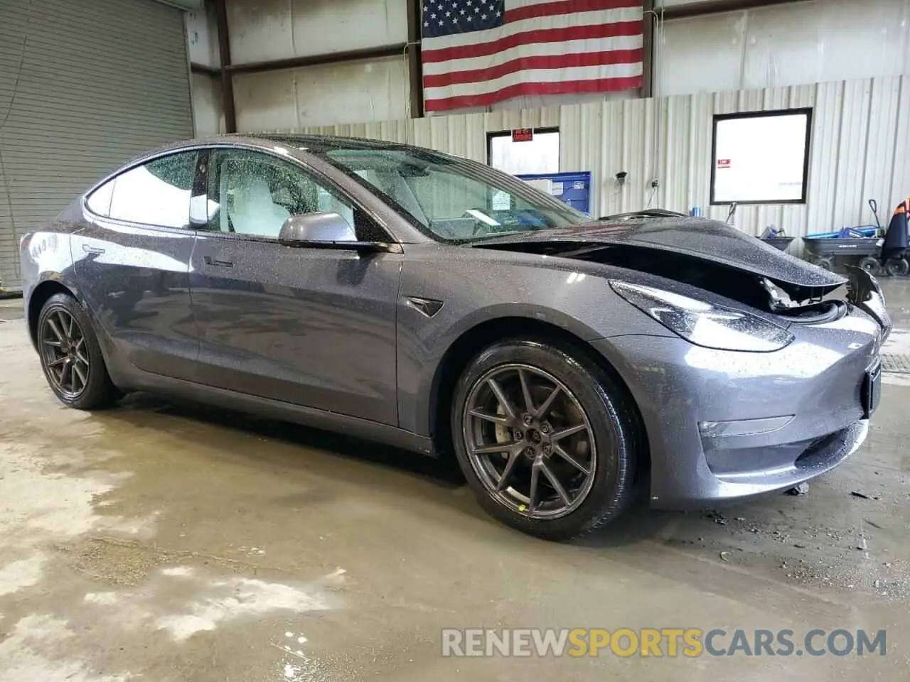 4 Photograph of a damaged car 5YJ3E1EB7NF102080 TESLA MODEL 3 2022