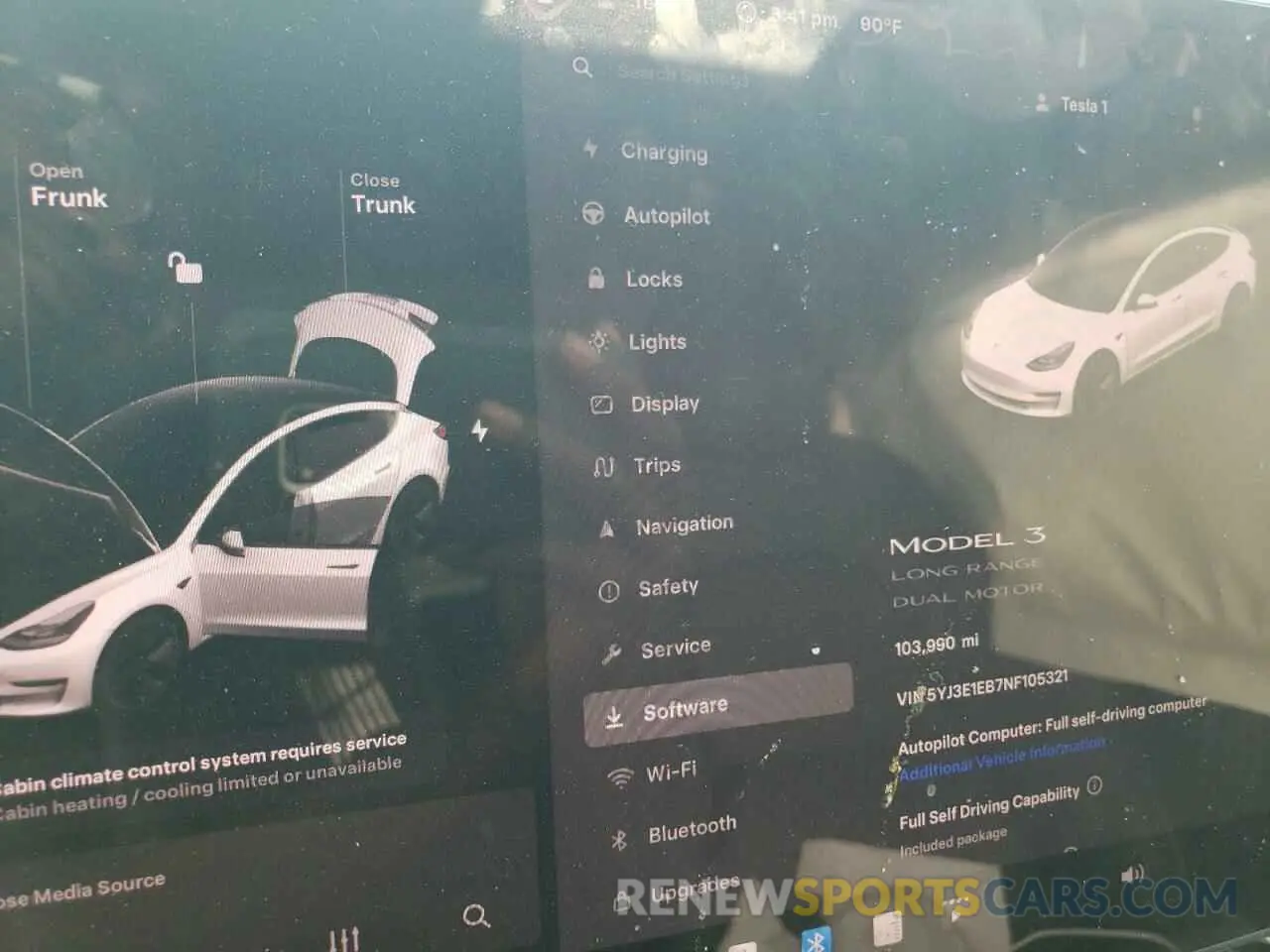 9 Photograph of a damaged car 5YJ3E1EB7NF105321 TESLA MODEL 3 2022